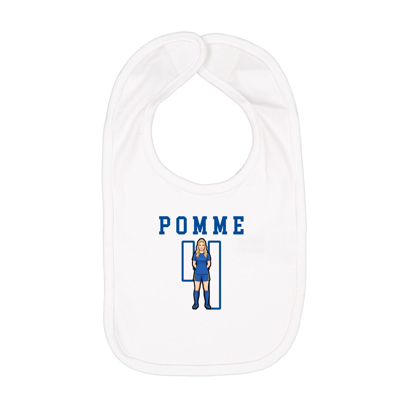 Infant Bib — Shirsey in White