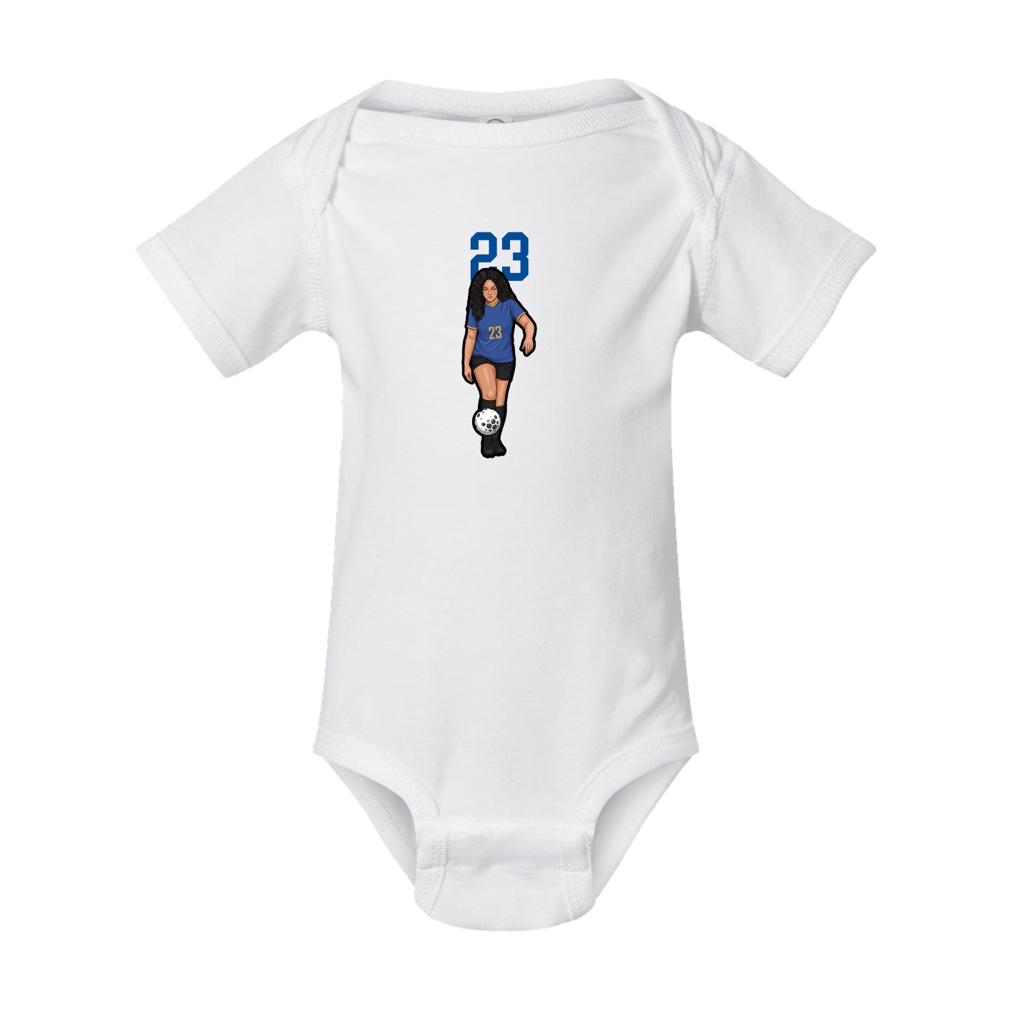 Baby Onesie — Number Top in White