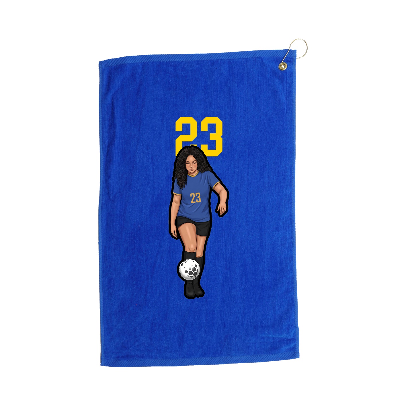 Golf Towel — Number Top in Royal