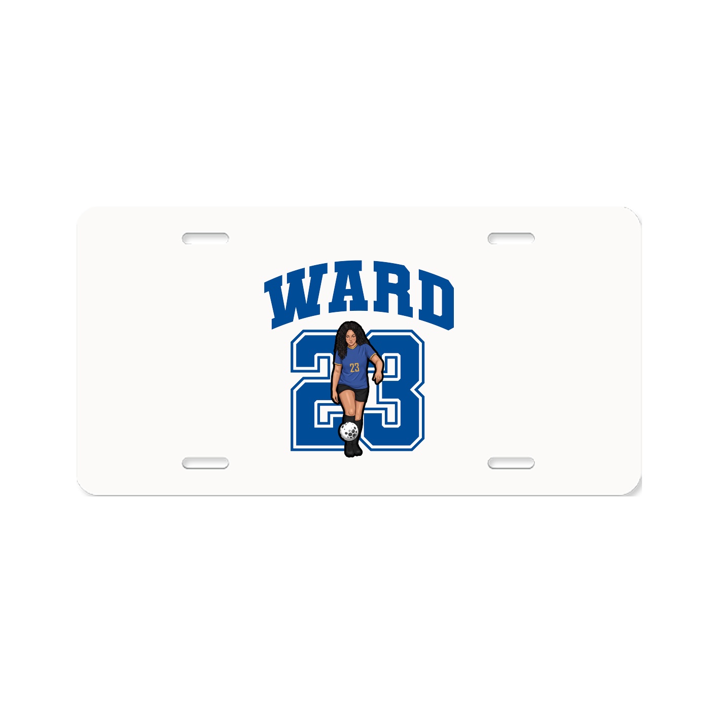 License Plate — Number in Classic