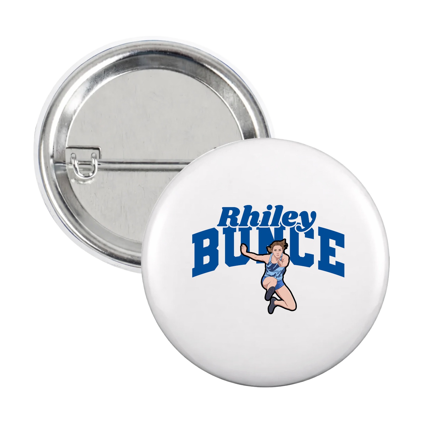 Game Day Button — Signature Arch in White
