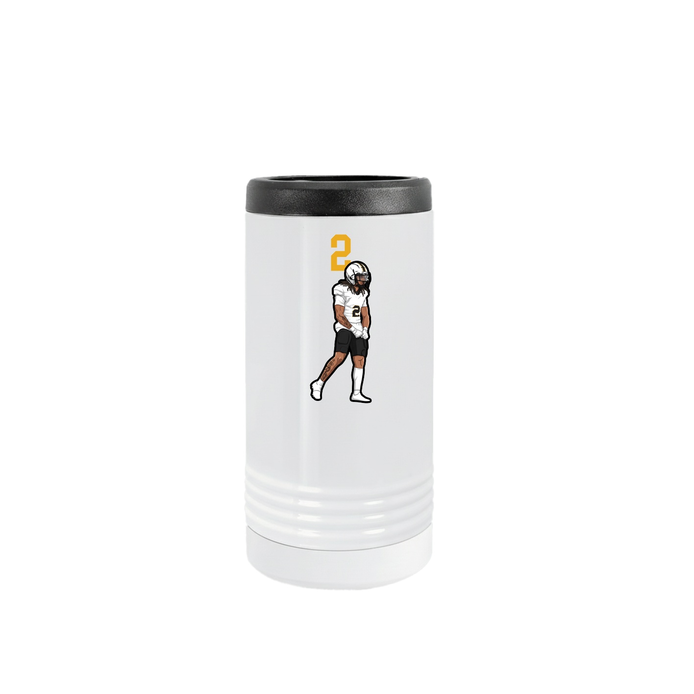 Slim Beverage Holder — Number Top in White