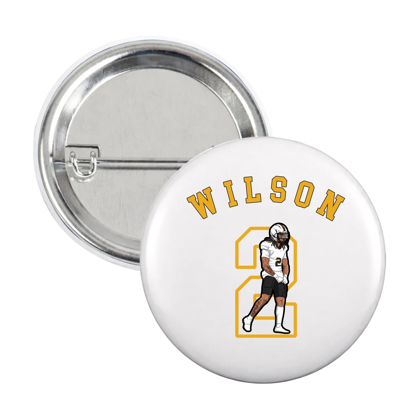 Game Day Button — Shirsey Arch in White