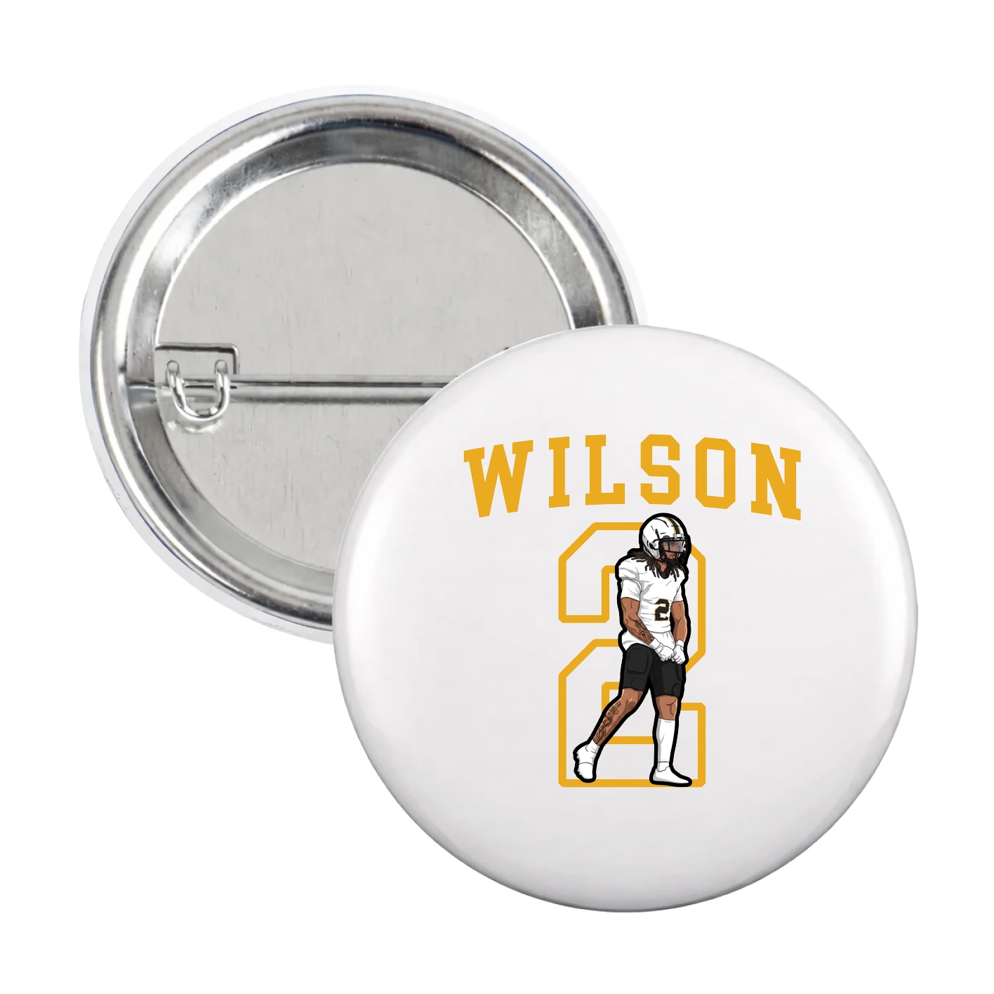 Game Day Button — Shirsey in White