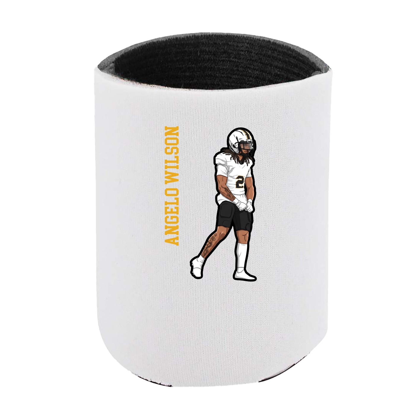 Can Holder — Name Vertical in White