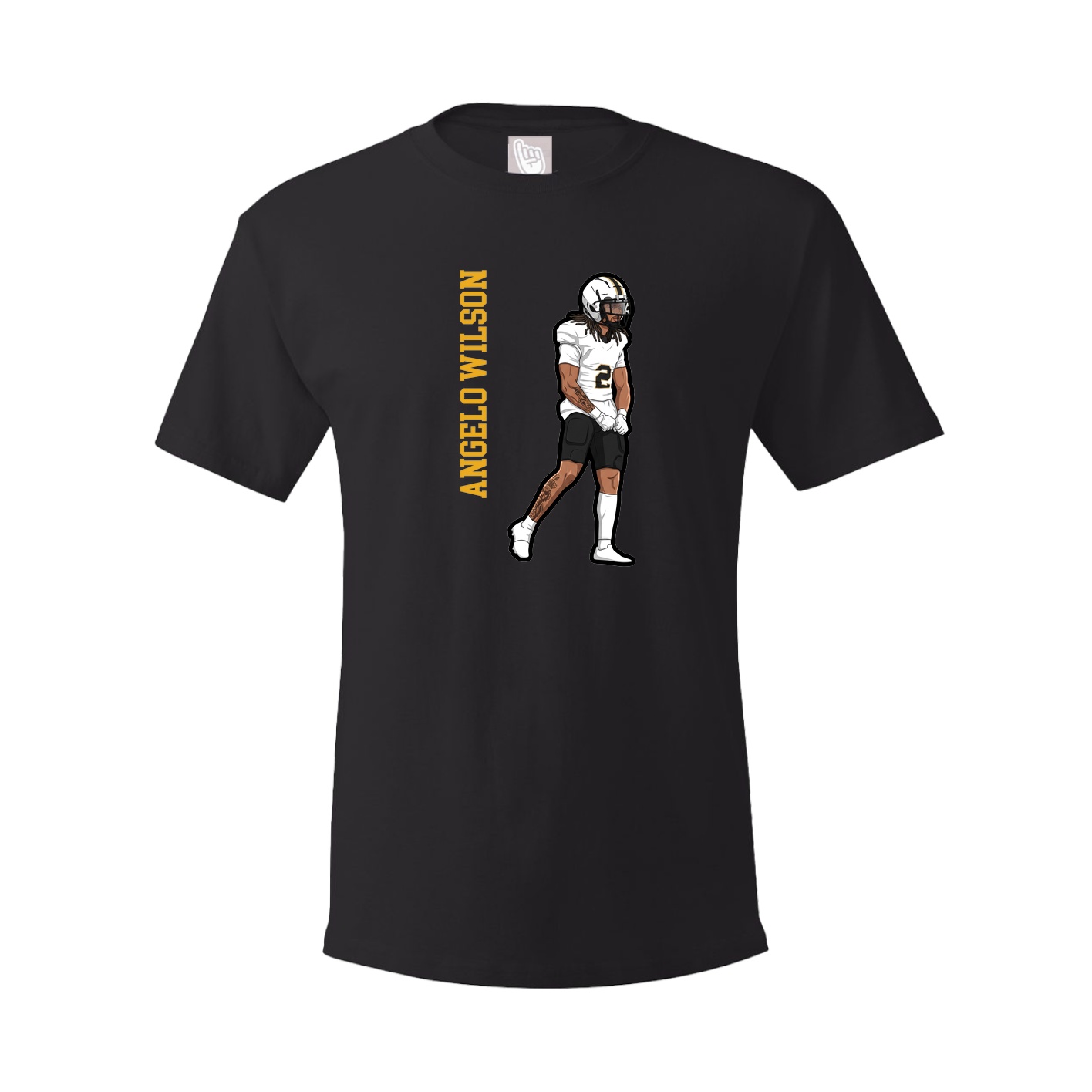 Tee — Name Vertical in Black