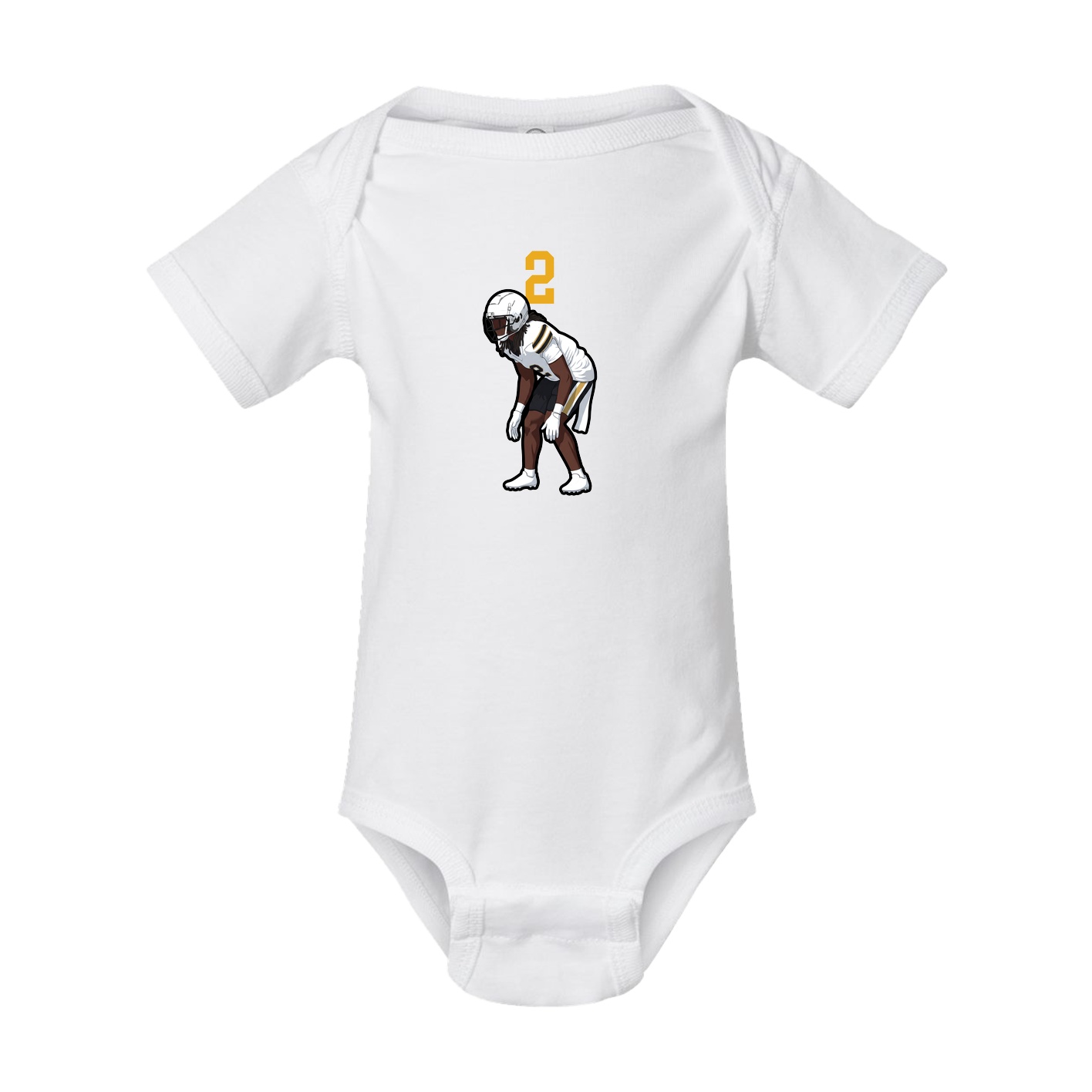 Baby Onesie — Number Top in White