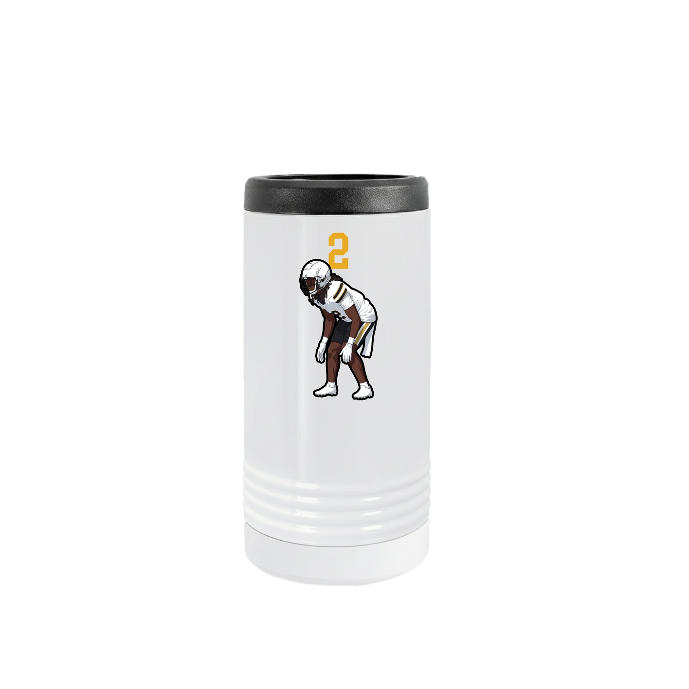 Slim Beverage Holder — Number Top in White