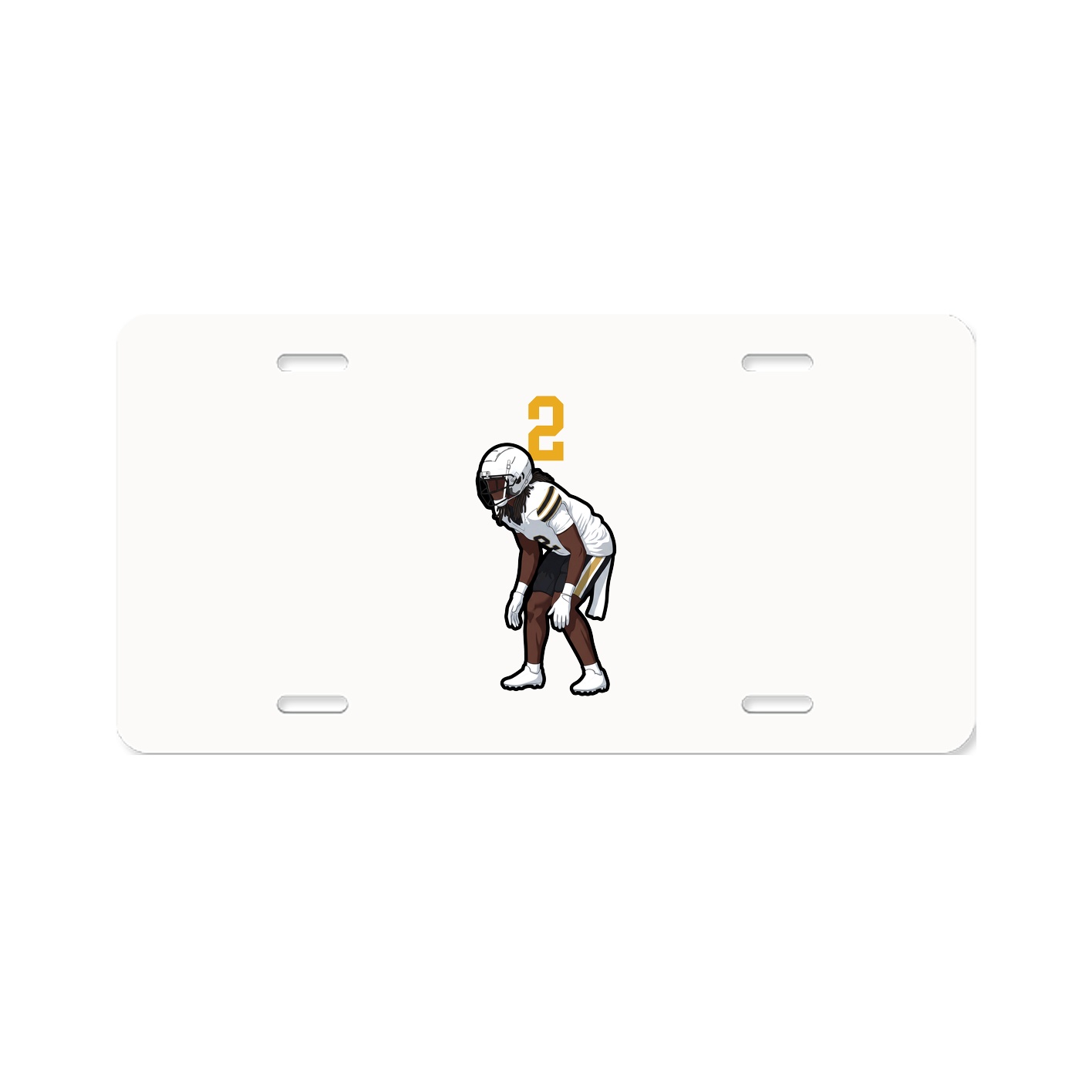 License Plate — Number Top in Classic