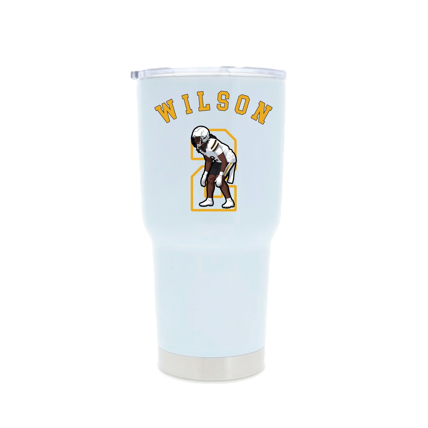 30oz Stainless Steel Tumbler — Shirsey Arch in White