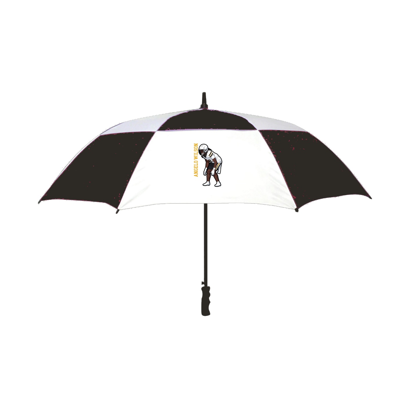 Golf Umbrella — Name Vertical in Black