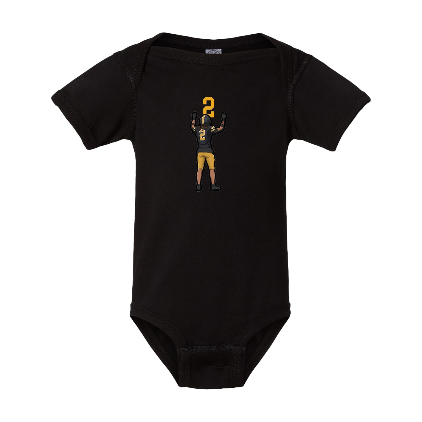 Baby Onesie — Number Top in Black