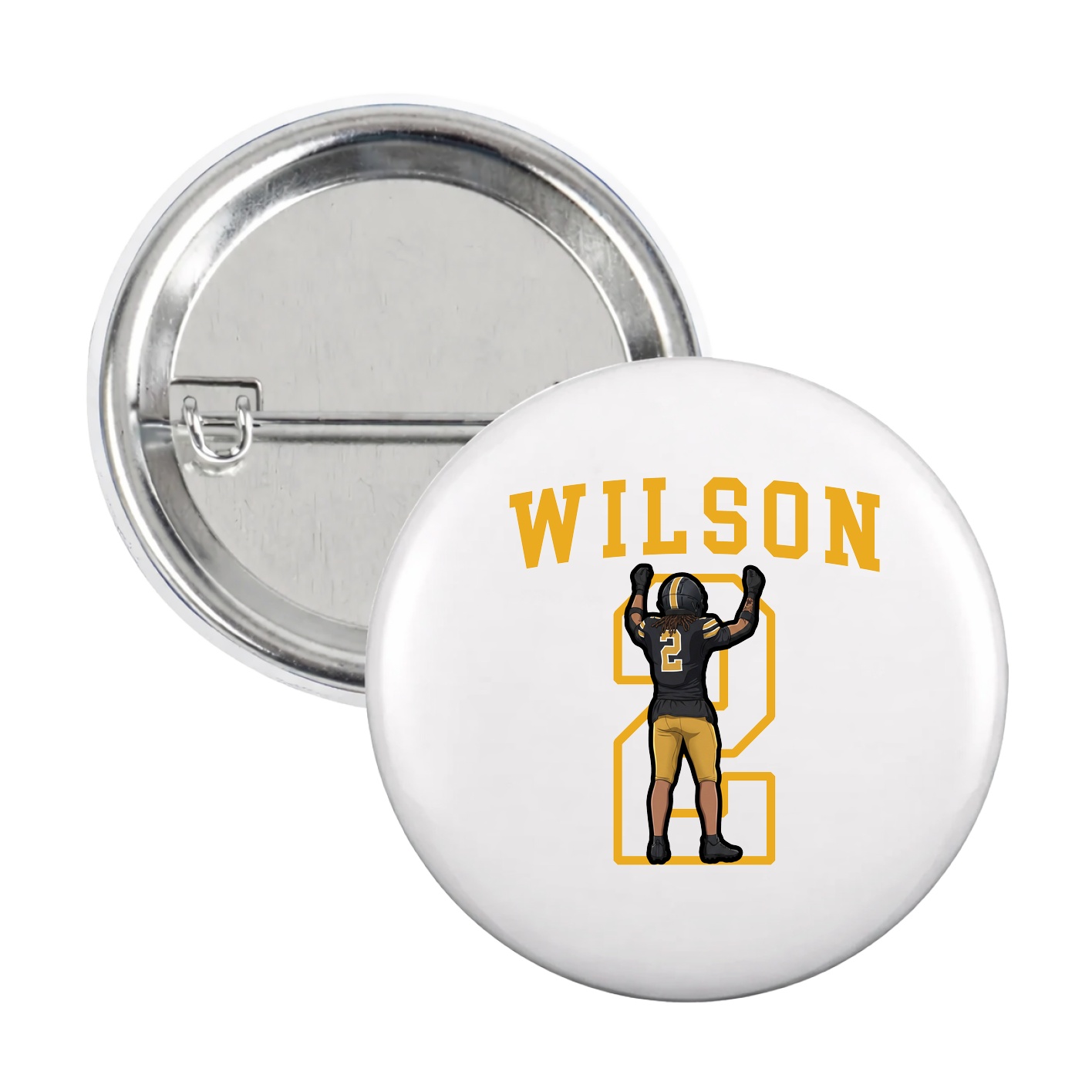 Game Day Button — Shirsey in White