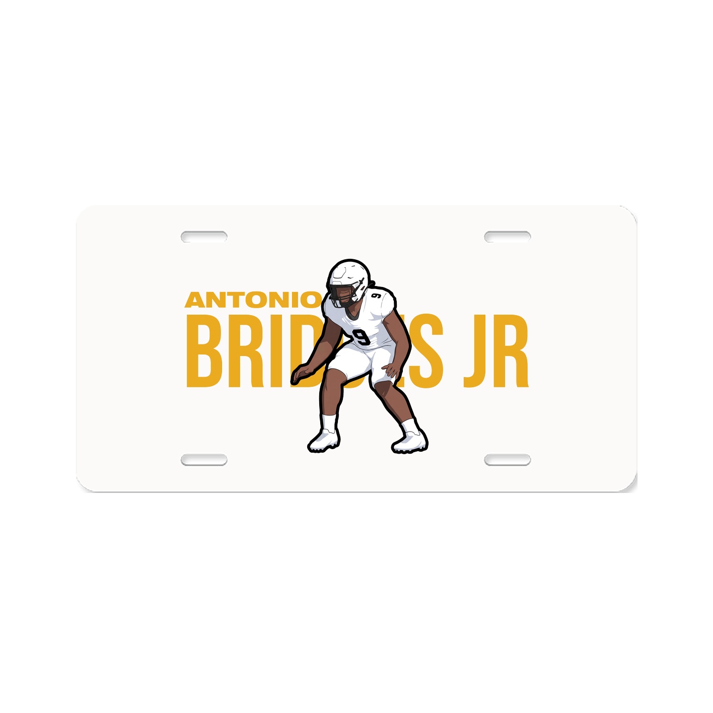 License Plate — Player Name in Classic