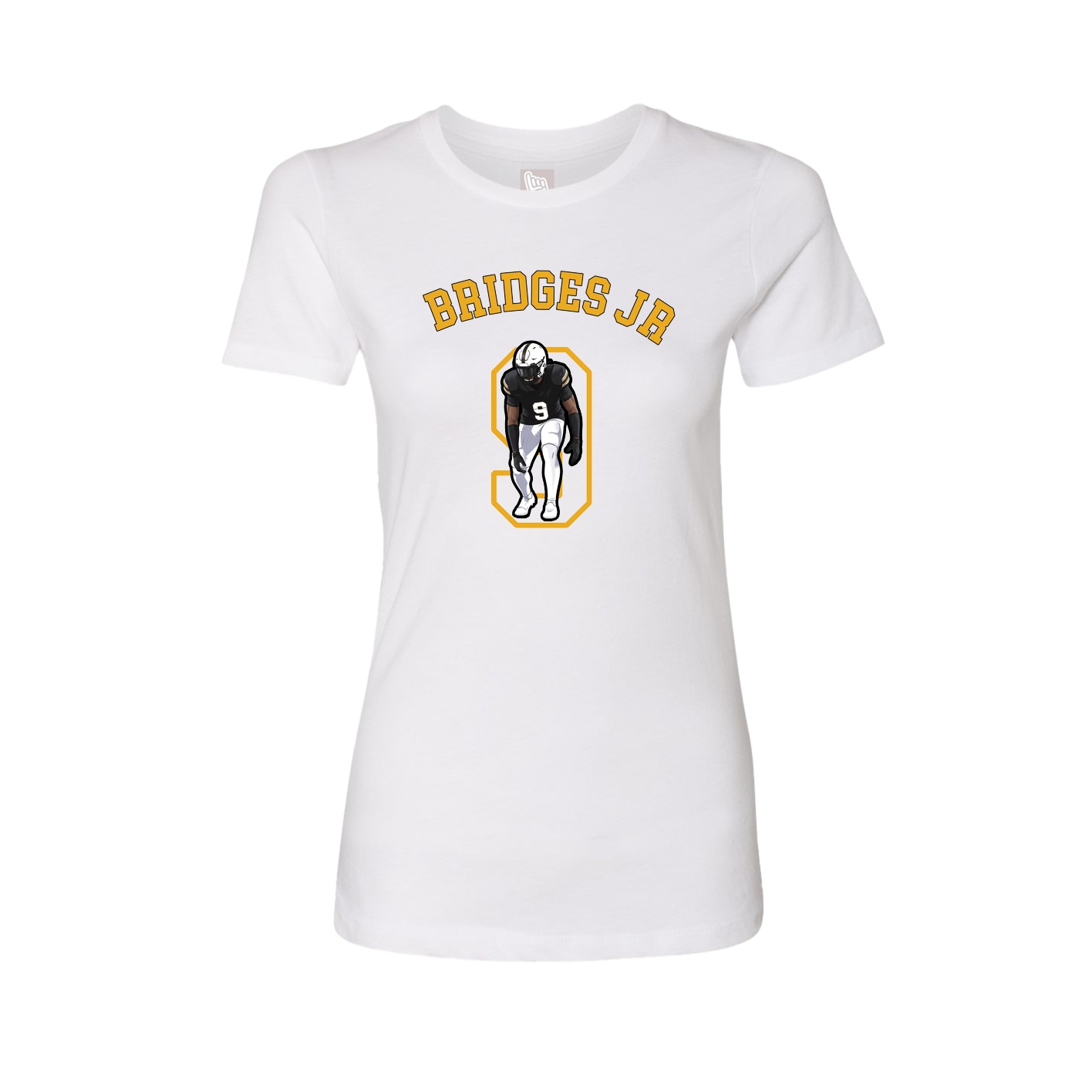 Fitted Women's Tee — Shirsey Arch in White