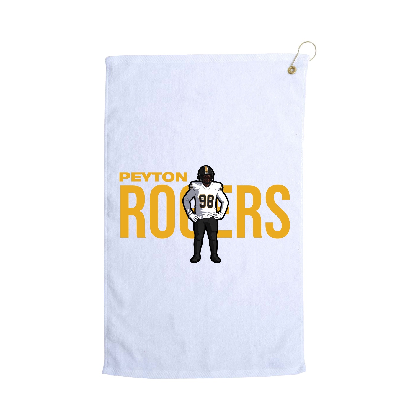 Golf Towel — Player Name in White