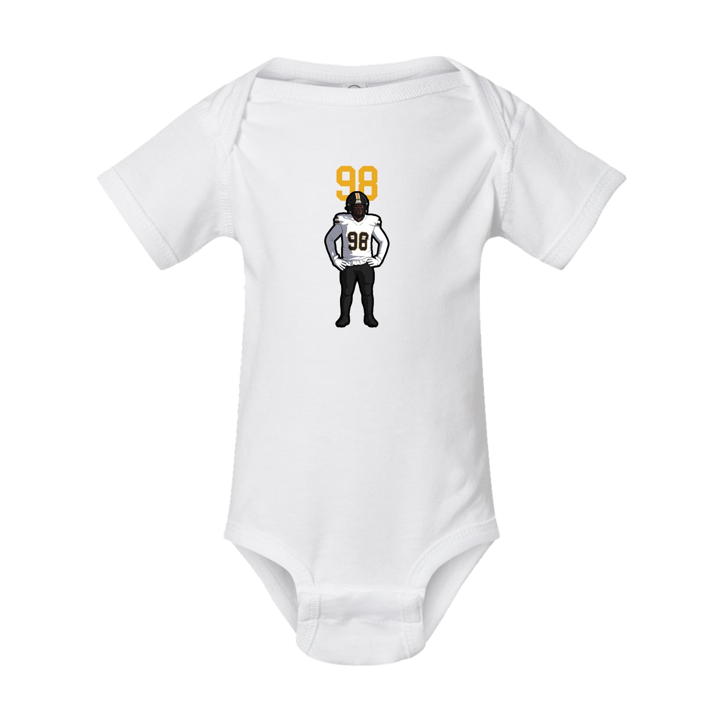 Baby Onesie — Number Top in White