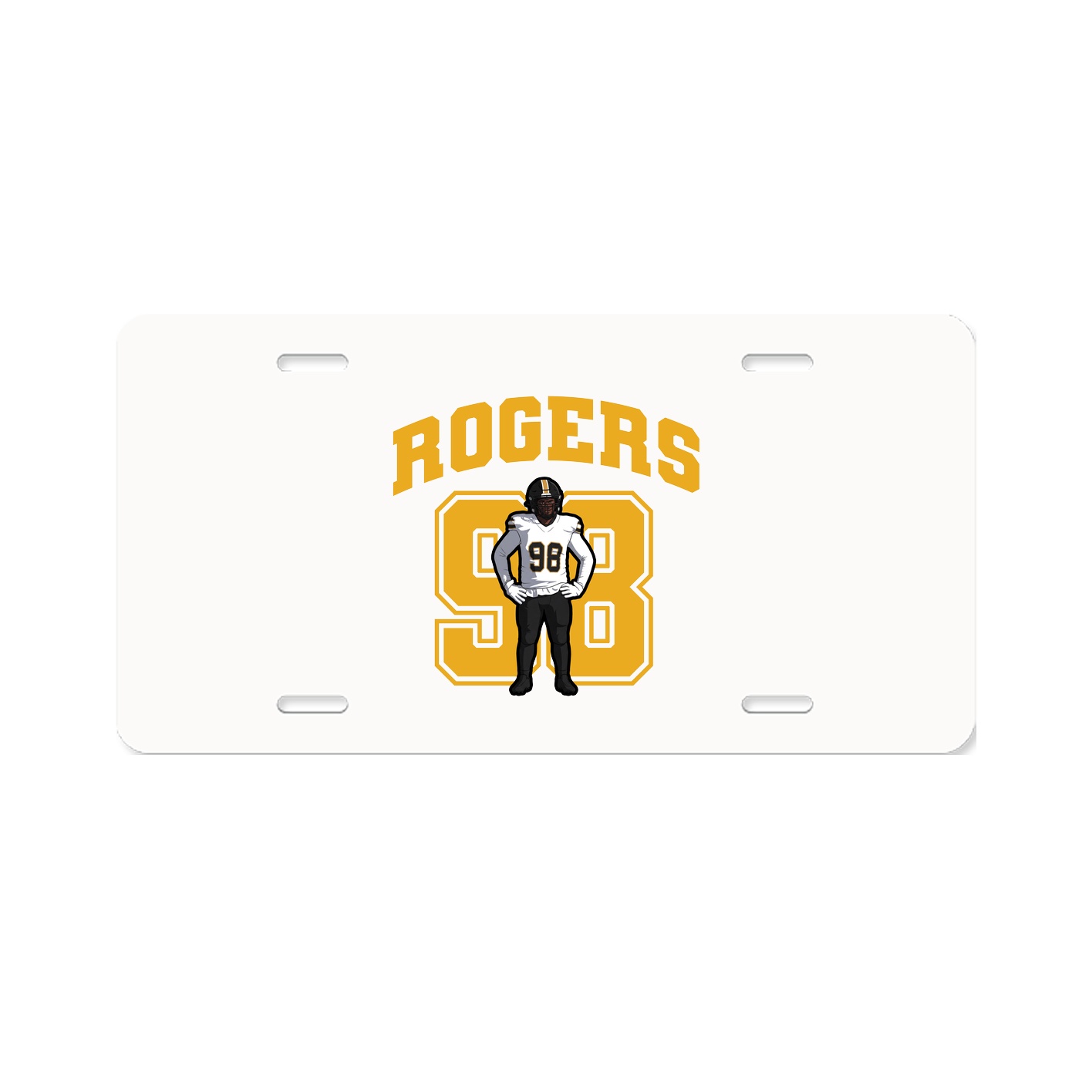 License Plate — Number in Classic