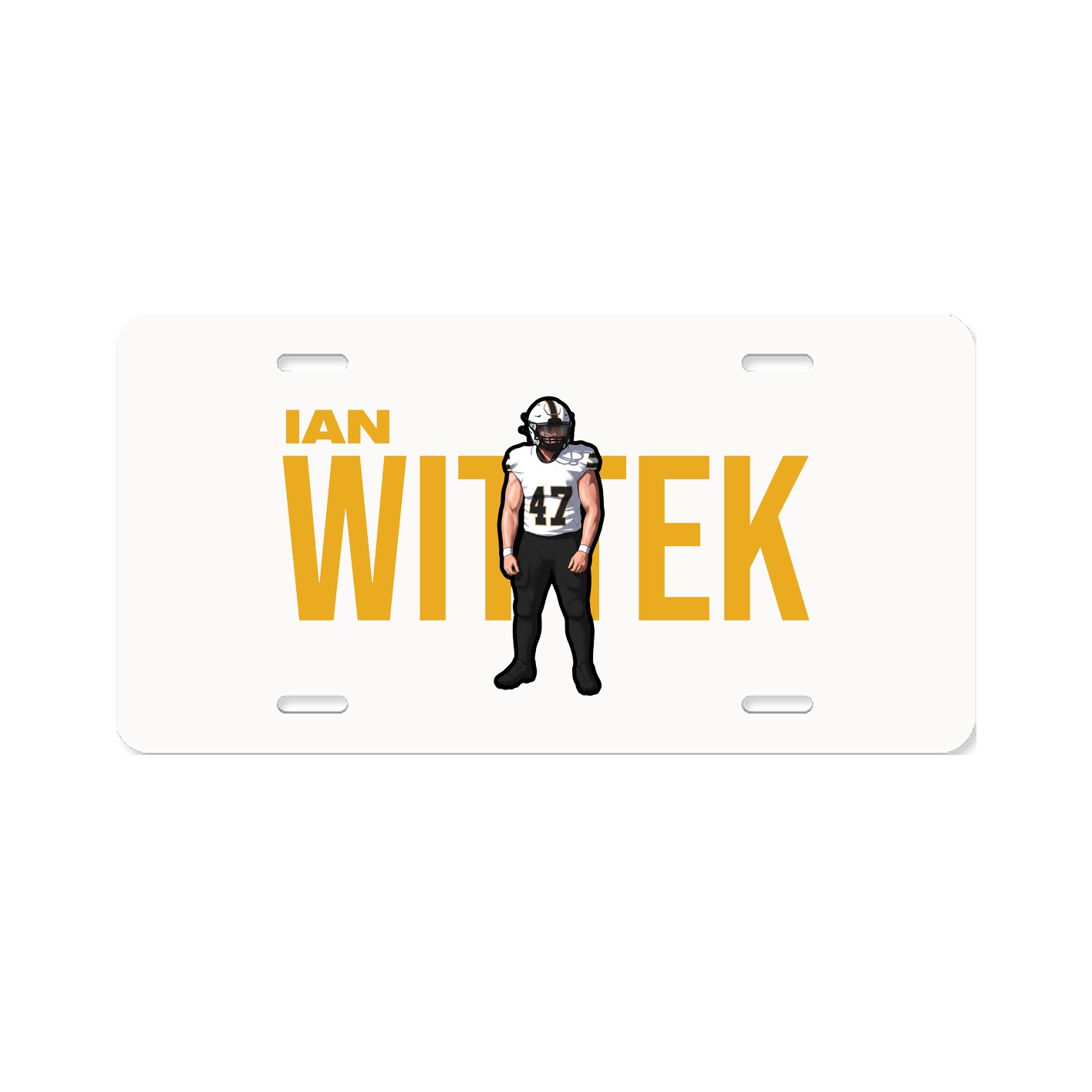 License Plate — Player Name in Classic