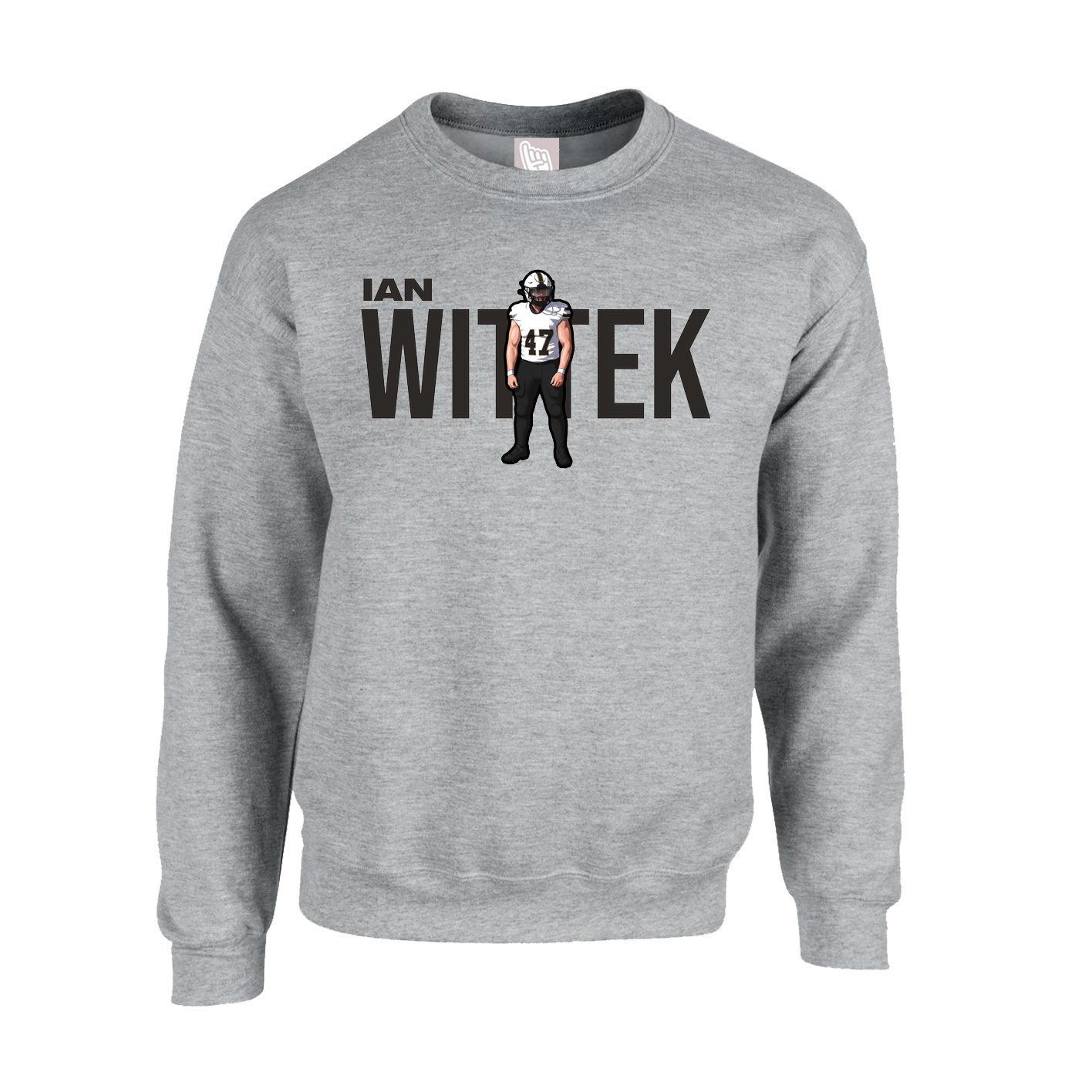 Fleece Crew — Player Name in Grey