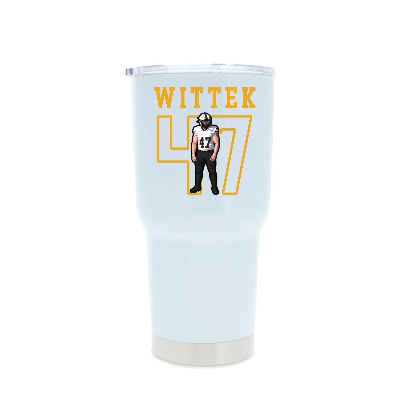 30oz Stainless Steel Tumbler — Shirsey in White