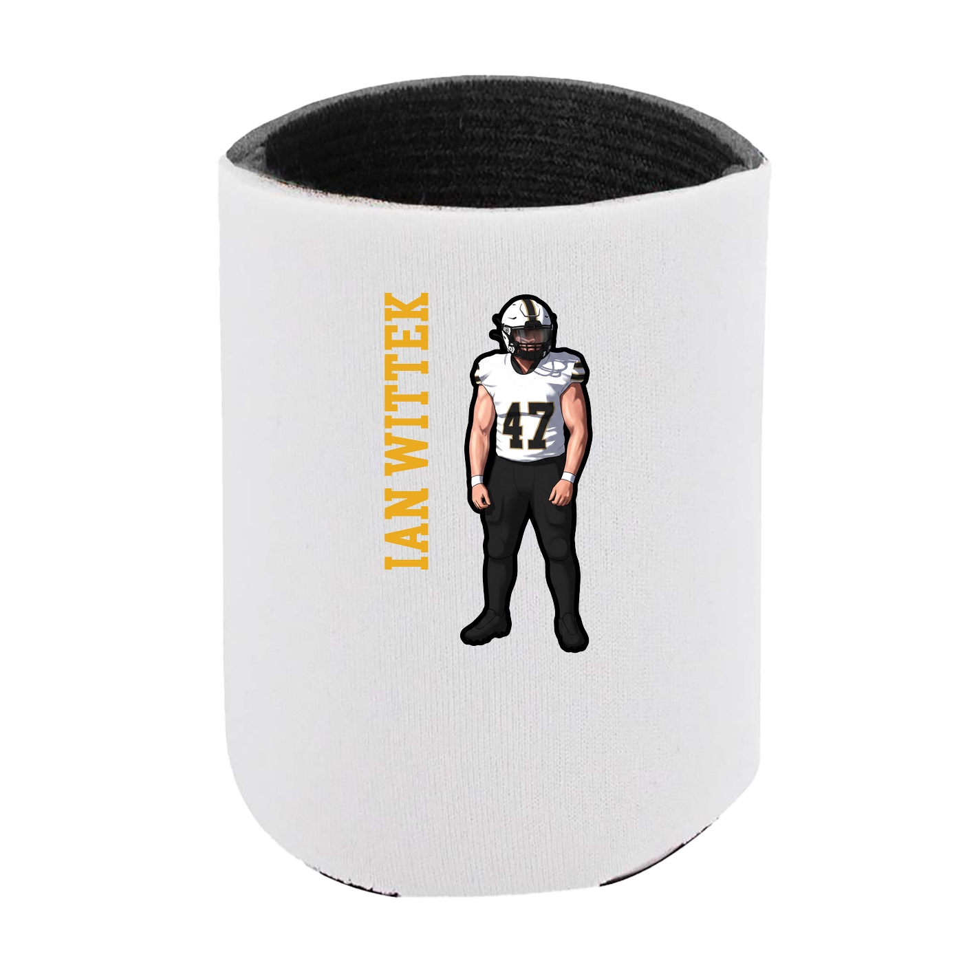 Can Holder — Name Vertical in White