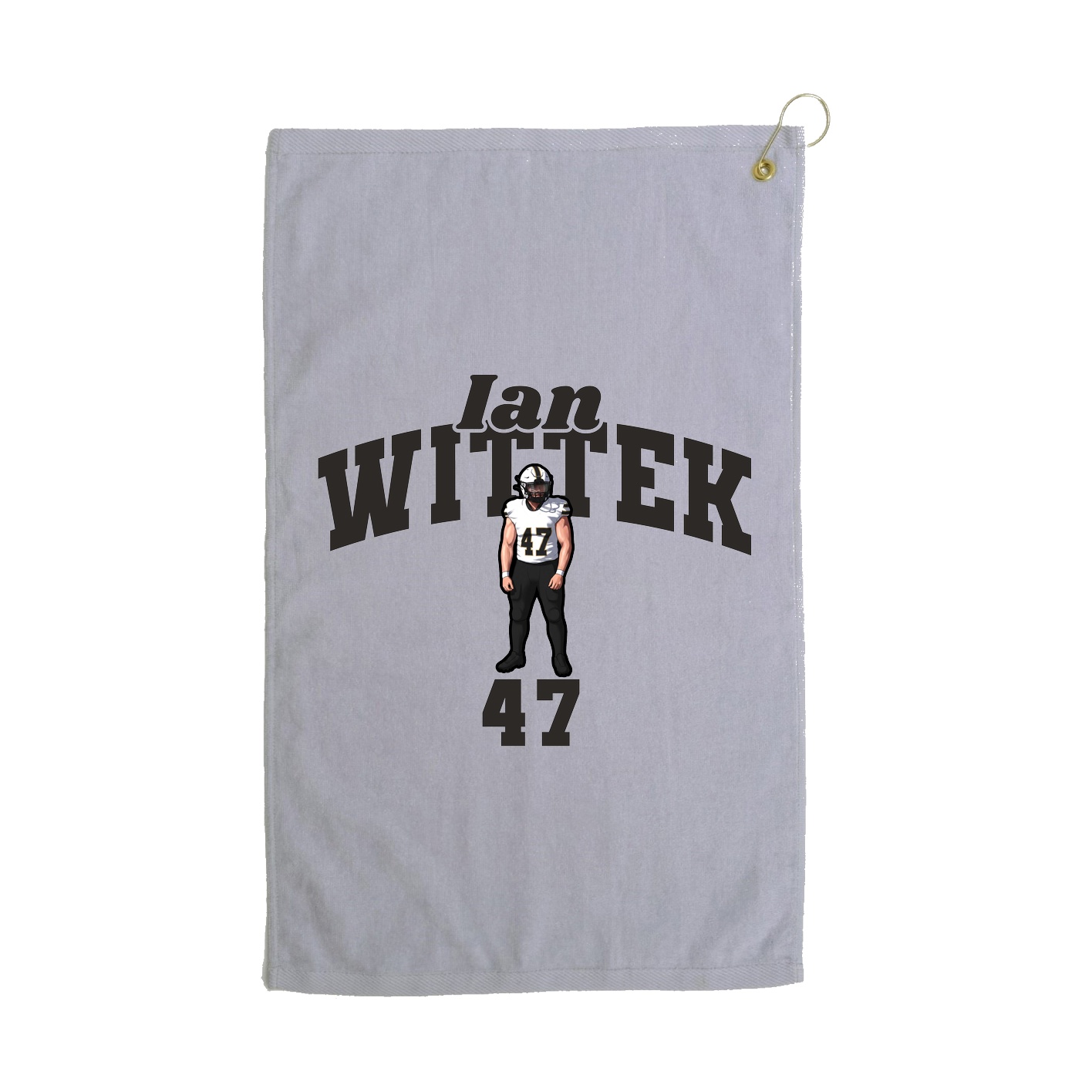 Golf Towel — Signature Arch in Grey