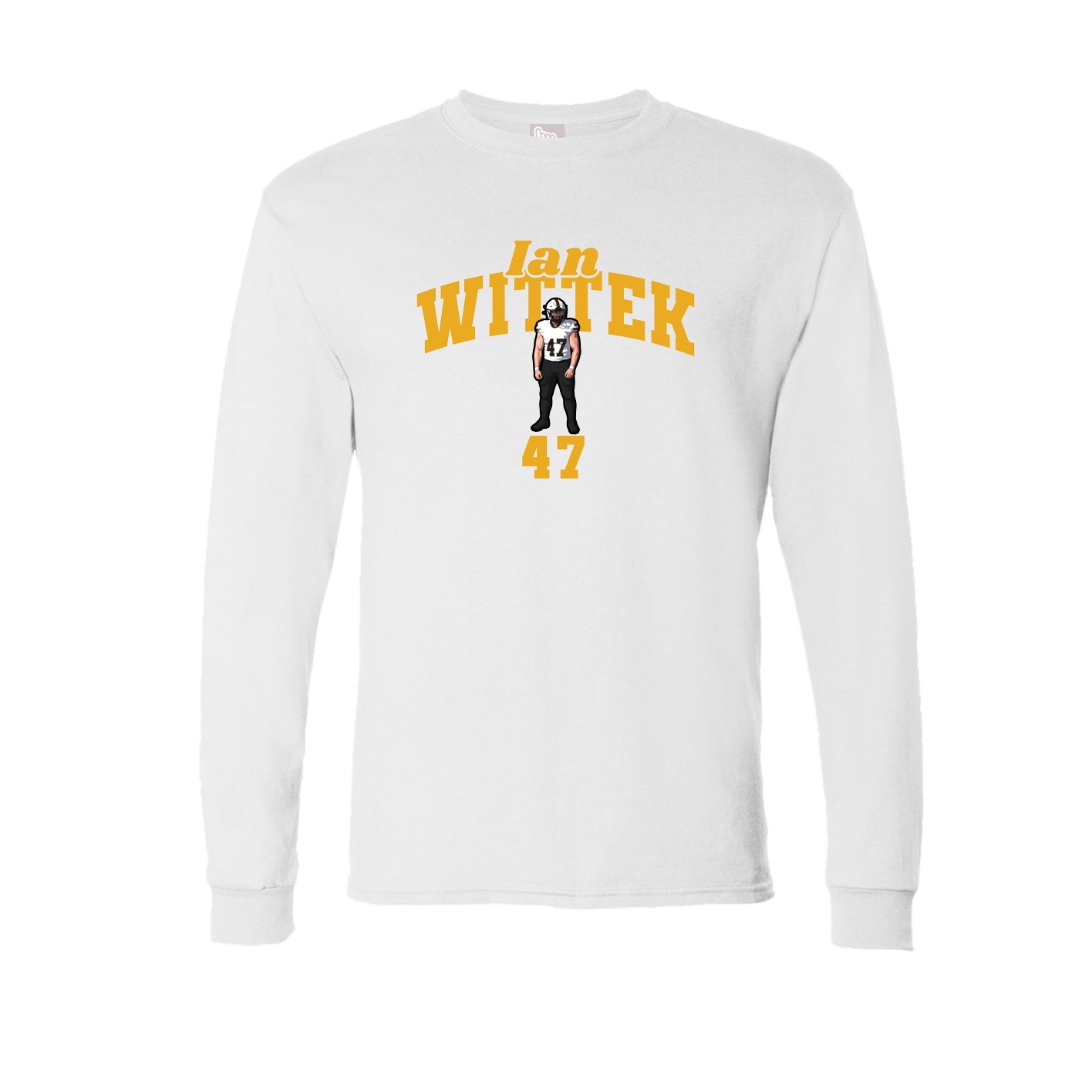 Long Sleeve Tee — Signature Arch in White