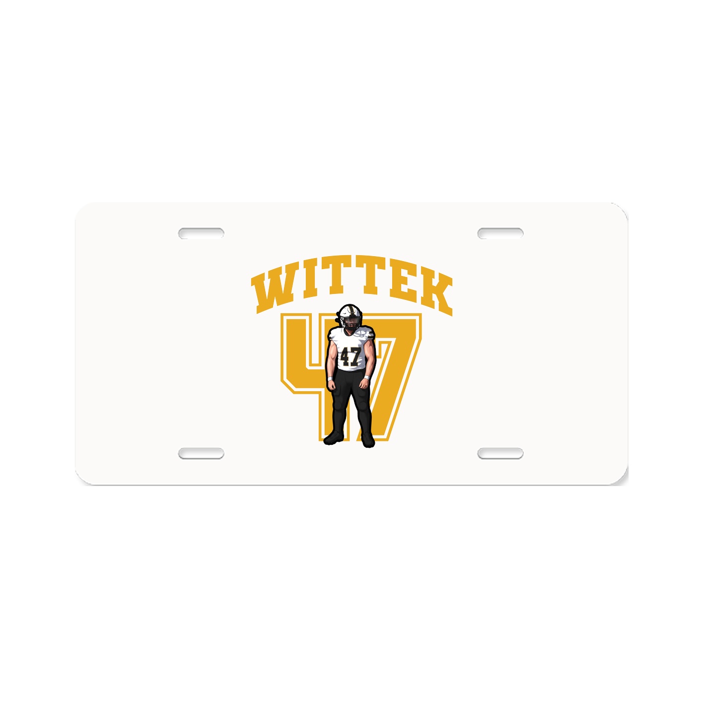 License Plate — Number in Classic