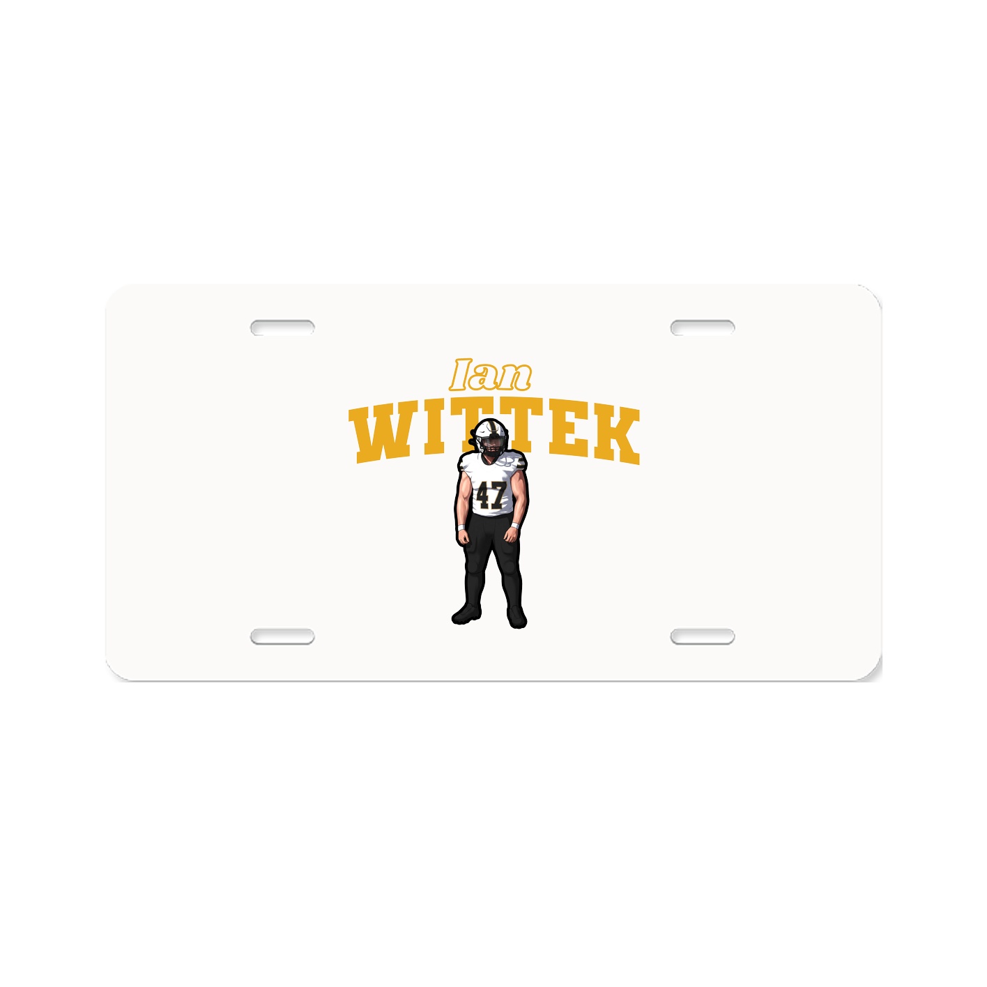 License Plate — Name Arch in Classic