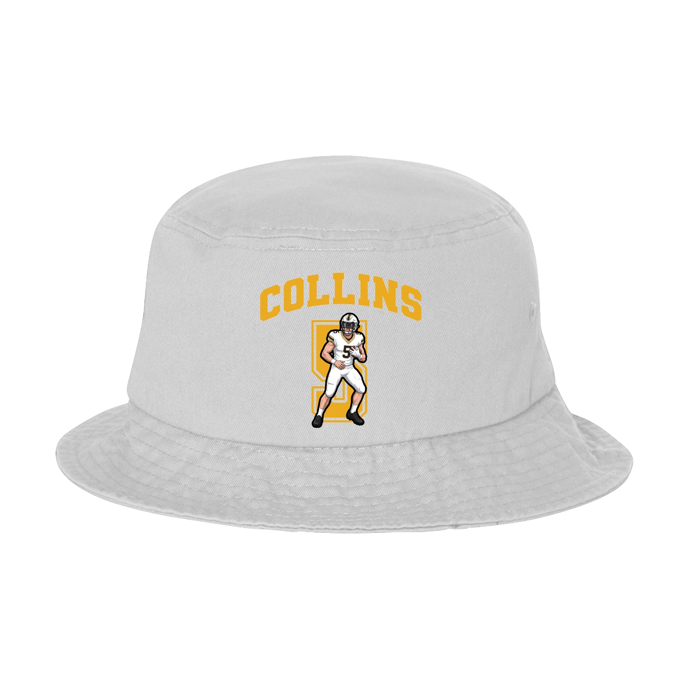Bucket Cap — Number in White
