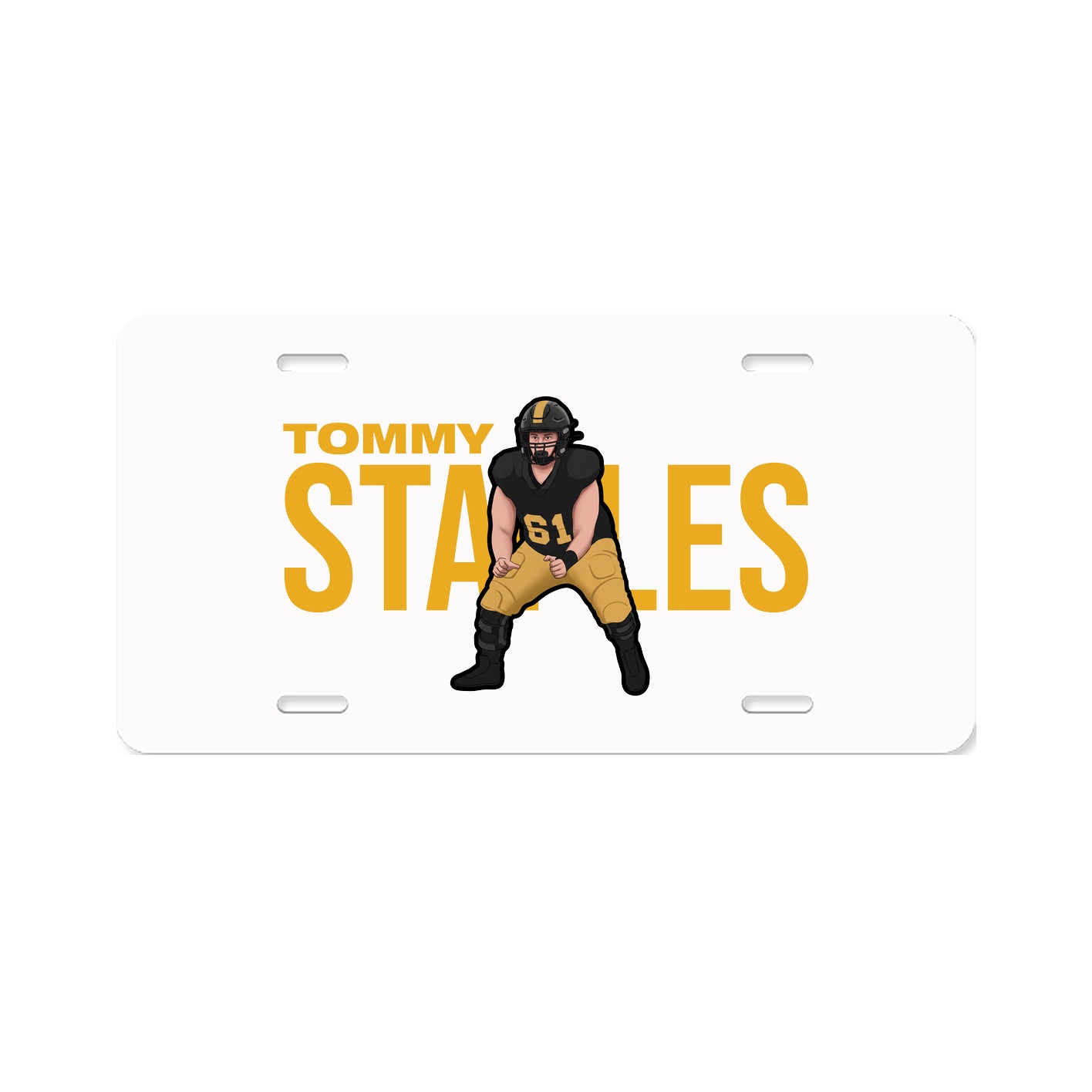 License Plate — Player Name in Classic