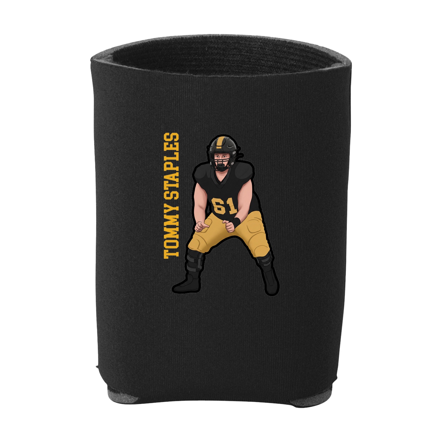 Can Holder — Name Vertical in Black