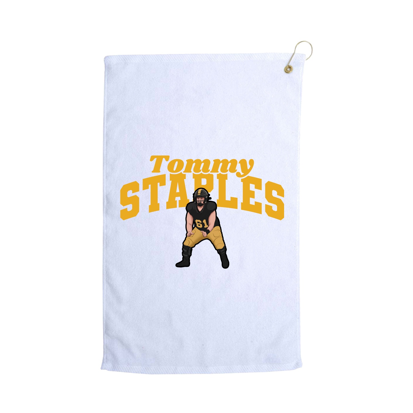 Golf Towel — Signature Arch in White