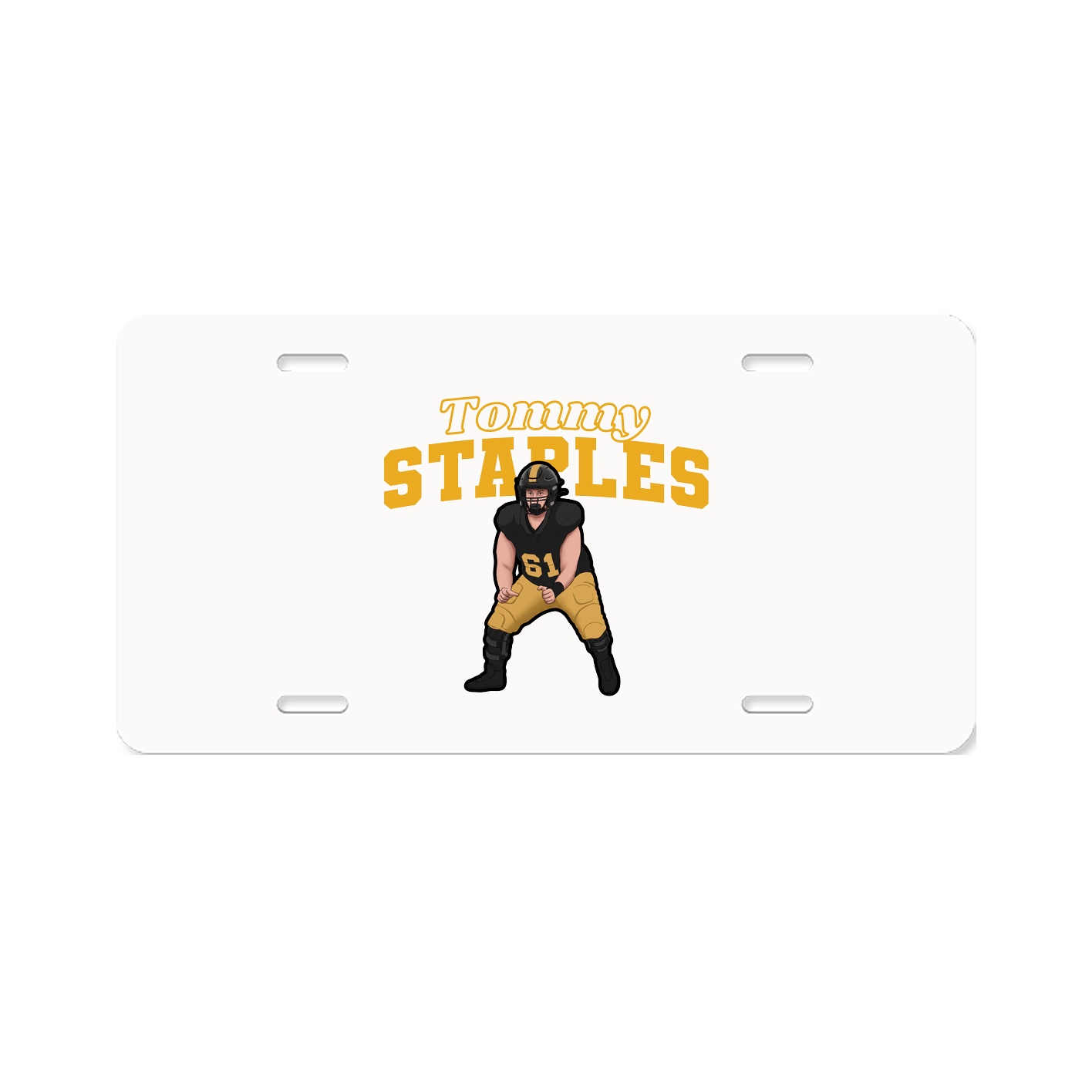 License Plate — Name Arch in Classic