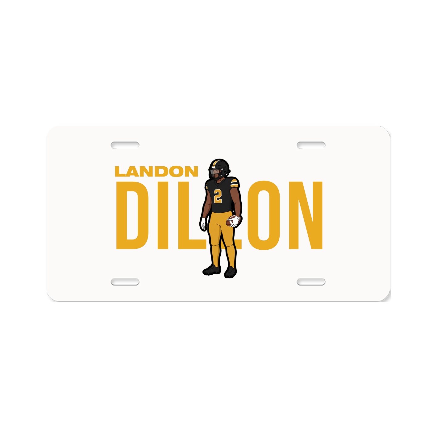 License Plate — Player Name in Classic