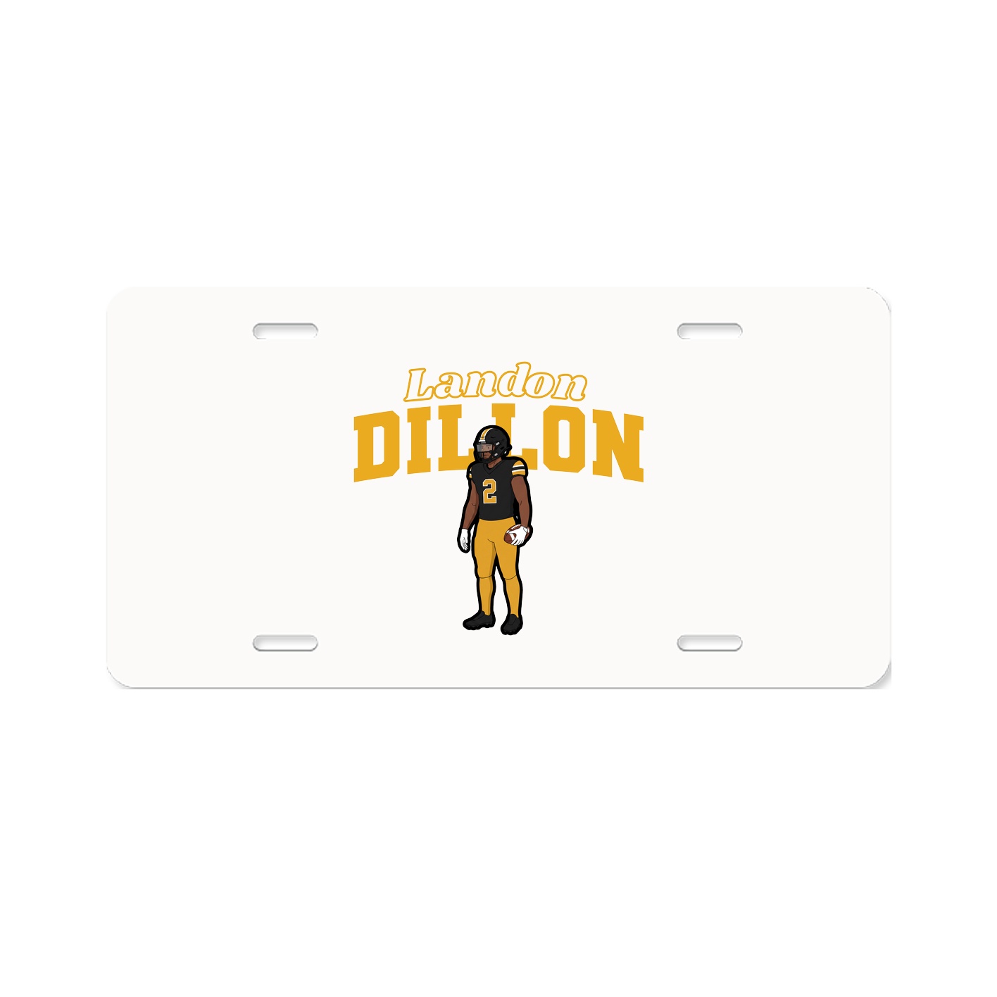 License Plate — Name Arch in Classic