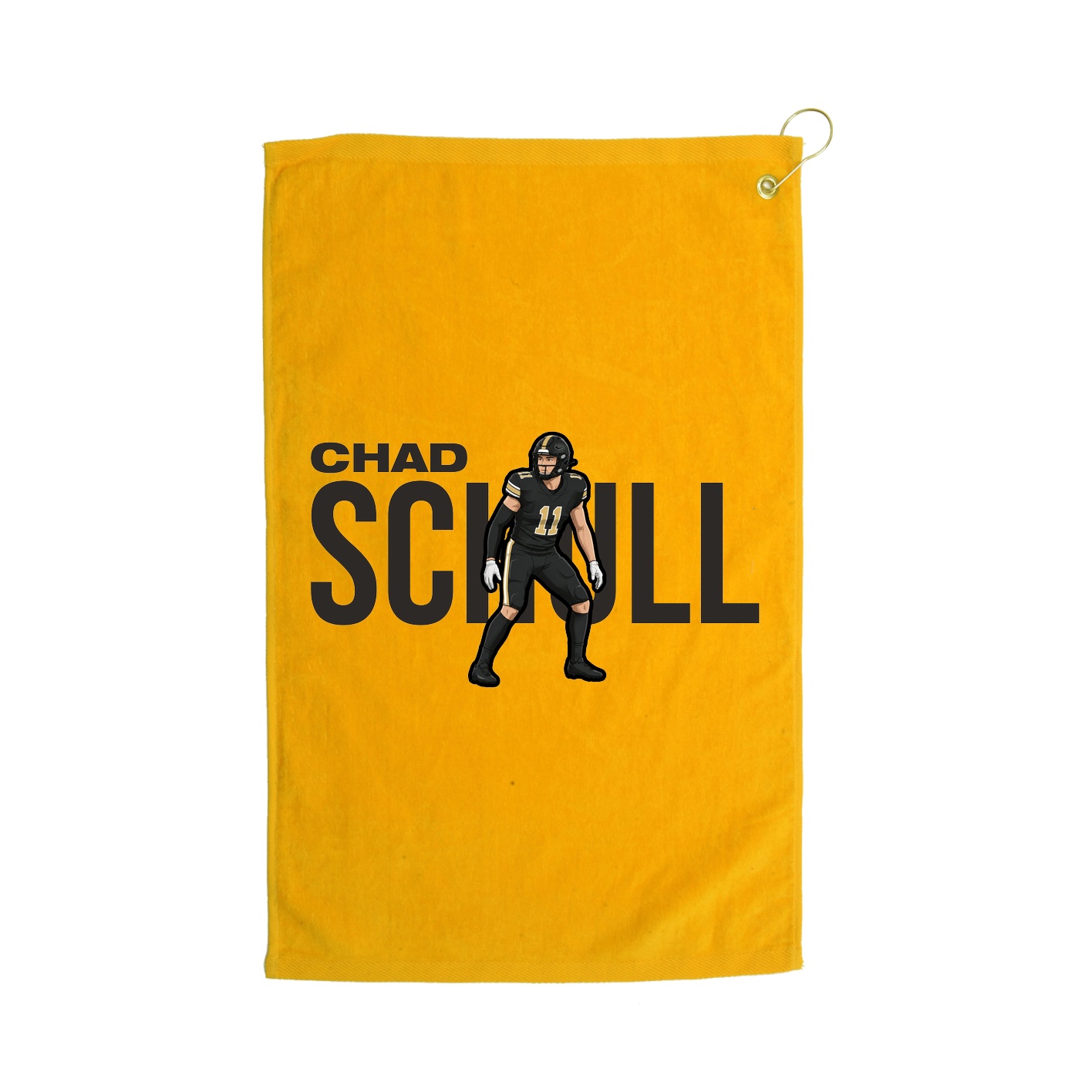 Golf Towel — Player Name in Gold