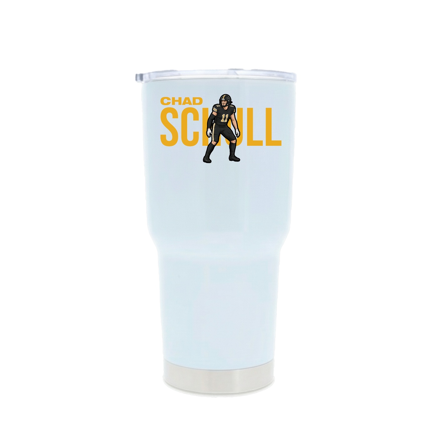 30oz Stainless Steel Tumbler — Player Name in White