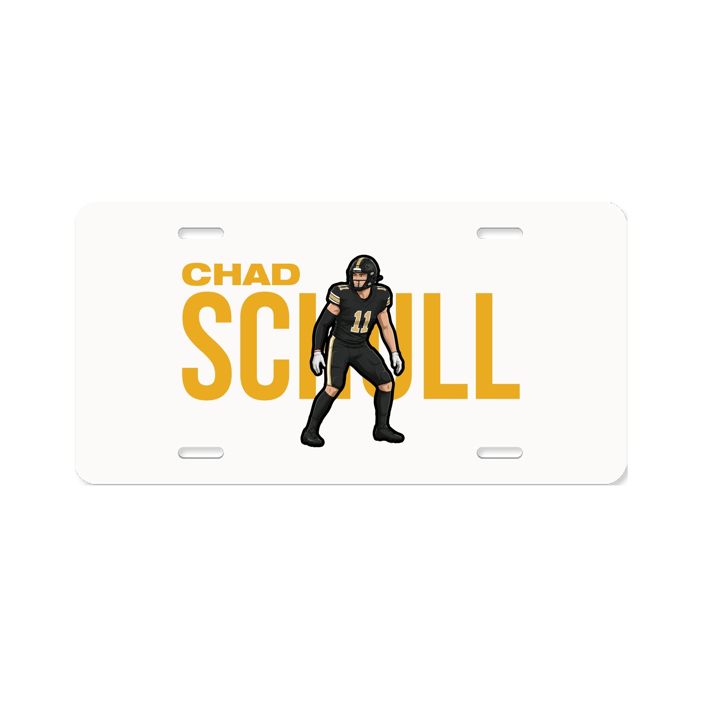 License Plate — Player Name in Classic