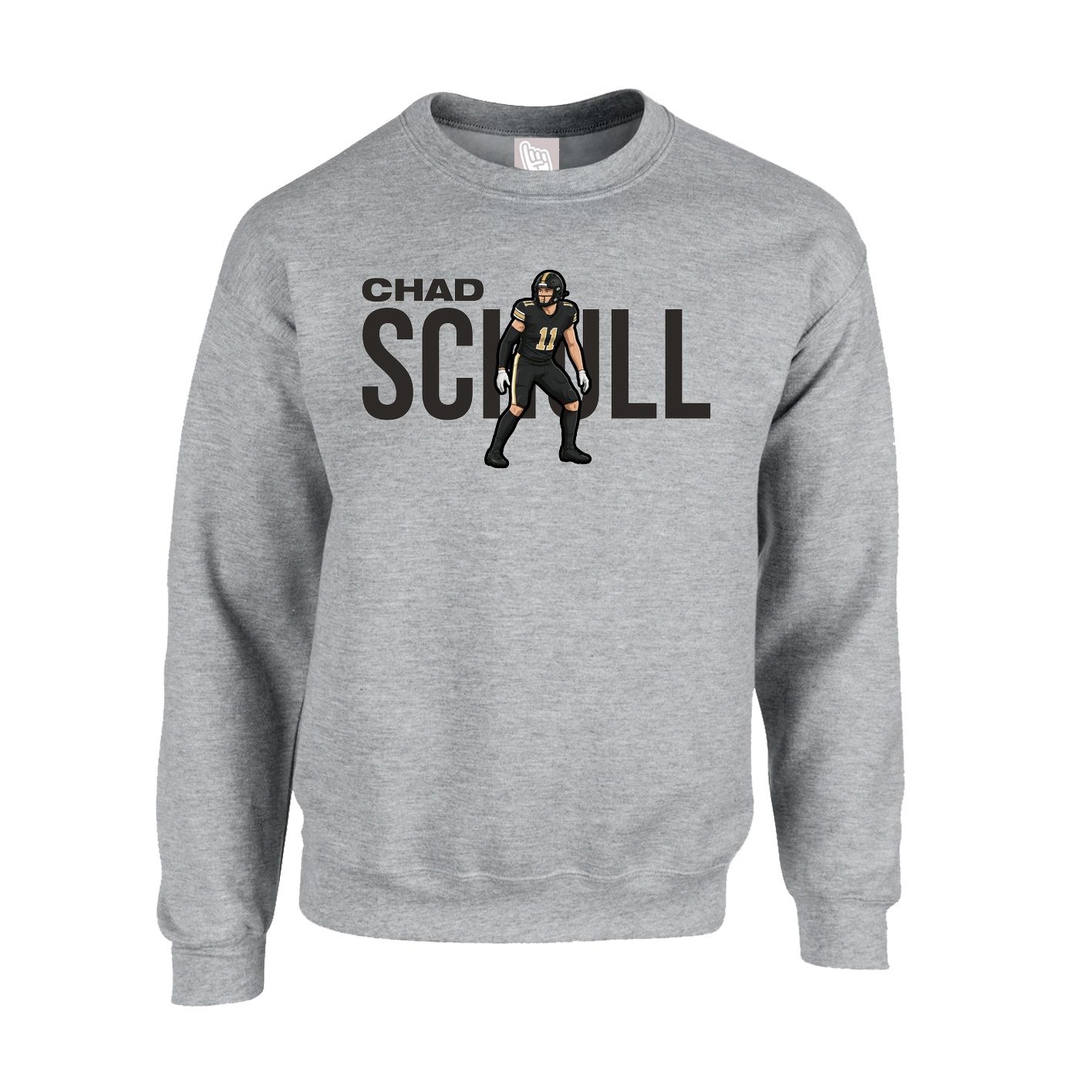 Fleece Crew — Player Name in Grey