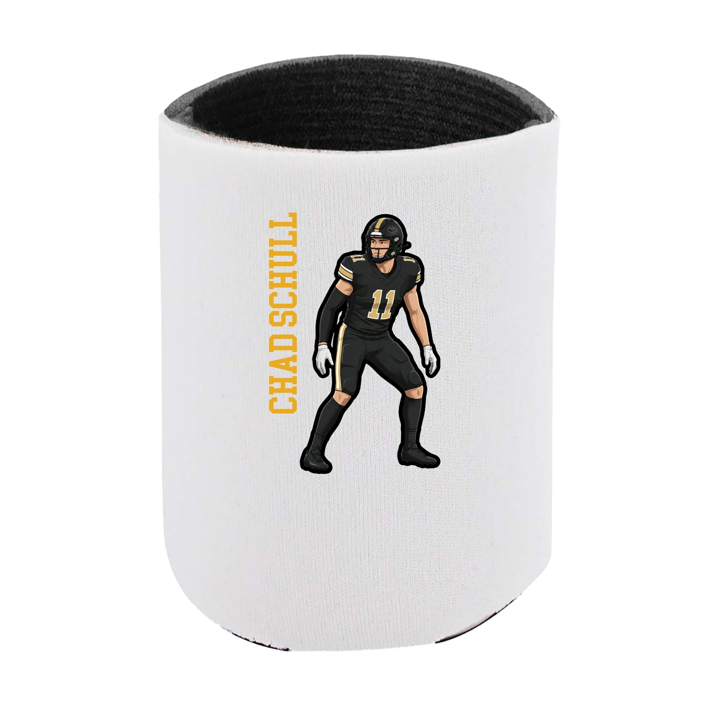 Can Holder — Name Vertical in White