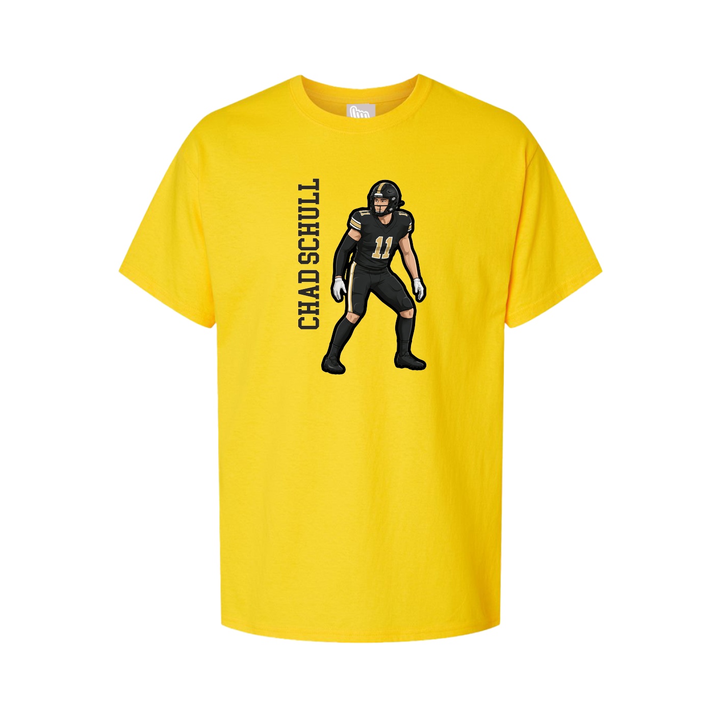 Tee — Name Vertical in Gold
