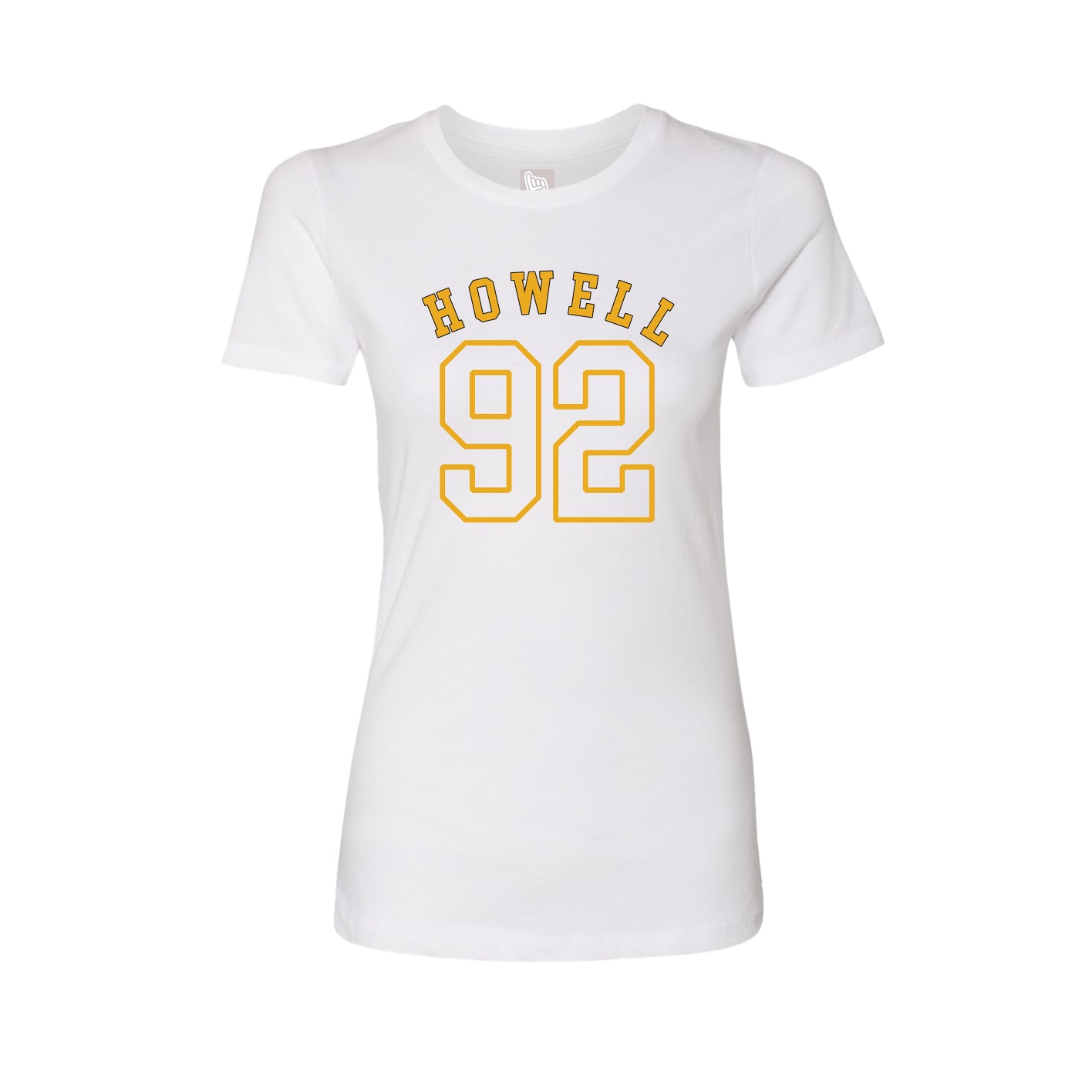 Fitted Women's Tee — Shirsey Arch in White