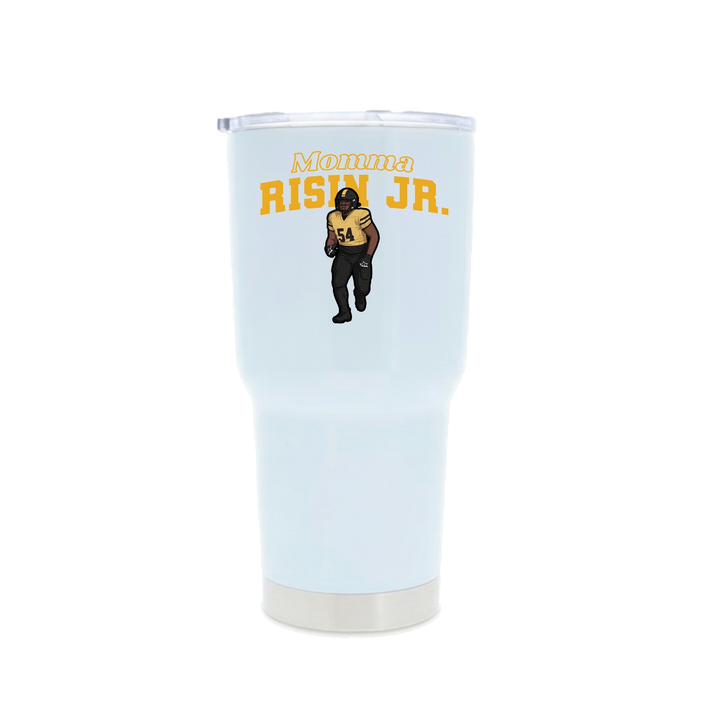 30oz Stainless Steel Tumbler — Mothers Day Block in White