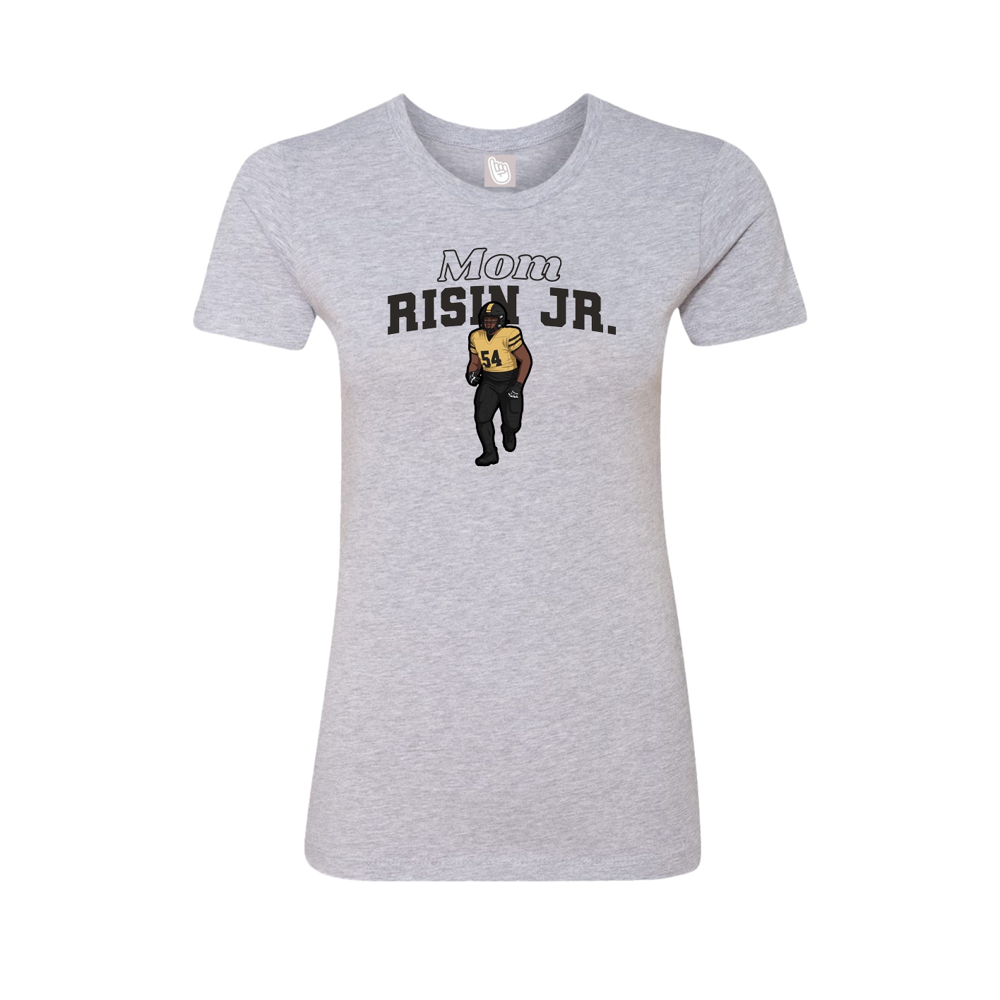 Womens Tee — Mothers Day Block in Grey