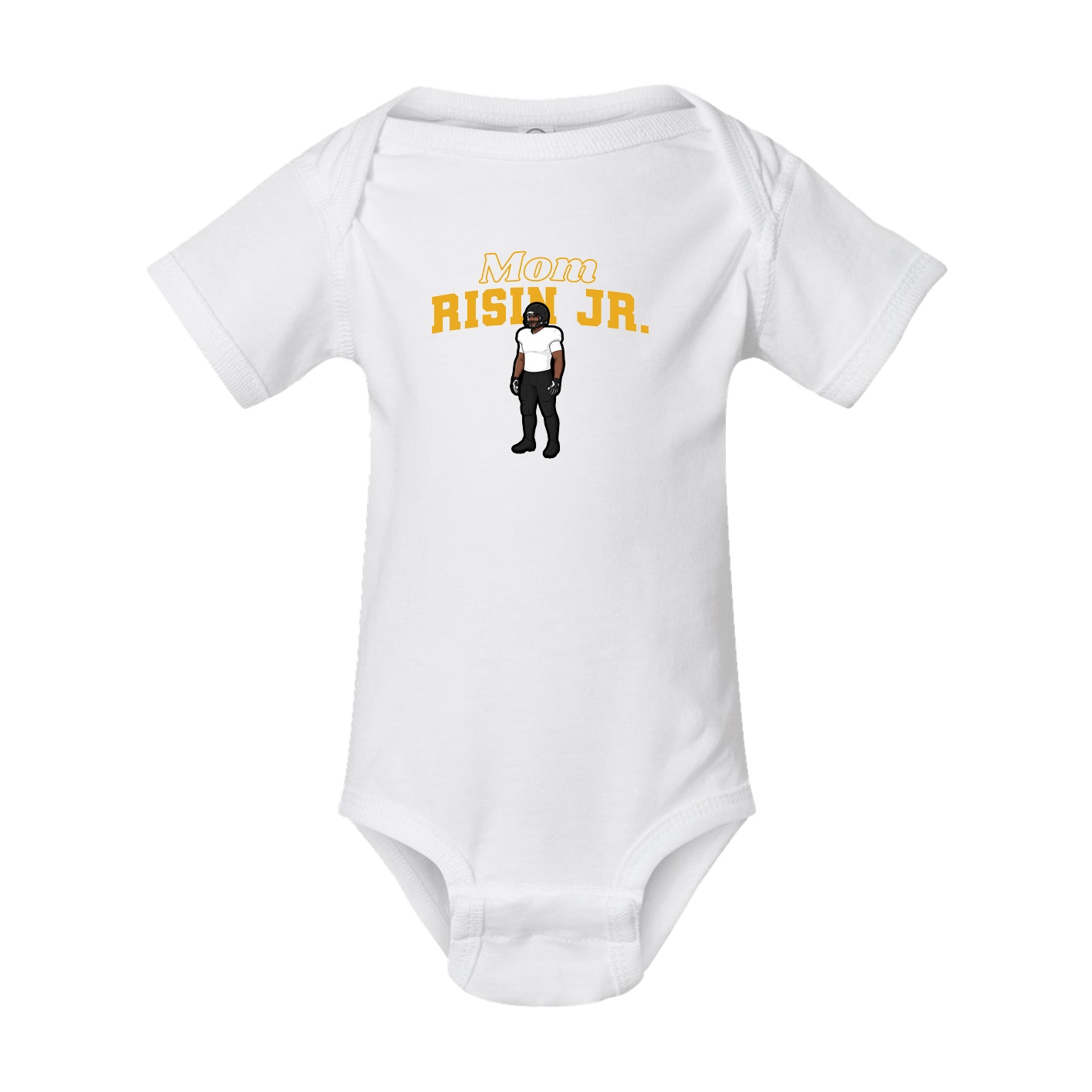 Baby Onesie — Mothers Day Block in White