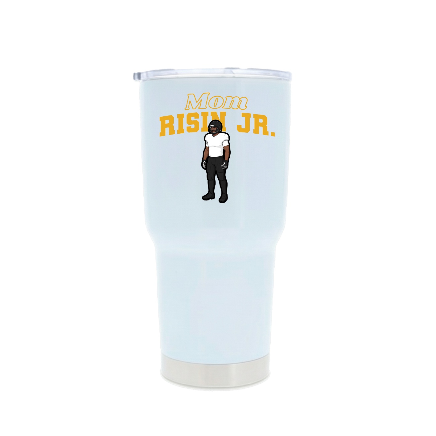 30oz Stainless Steel Tumbler — Mothers Day Block in White