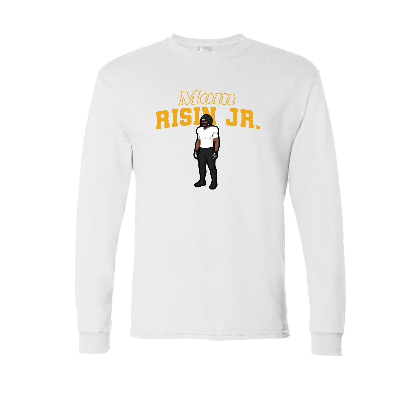 Long Sleeve Tee — Mothers Day Block in White