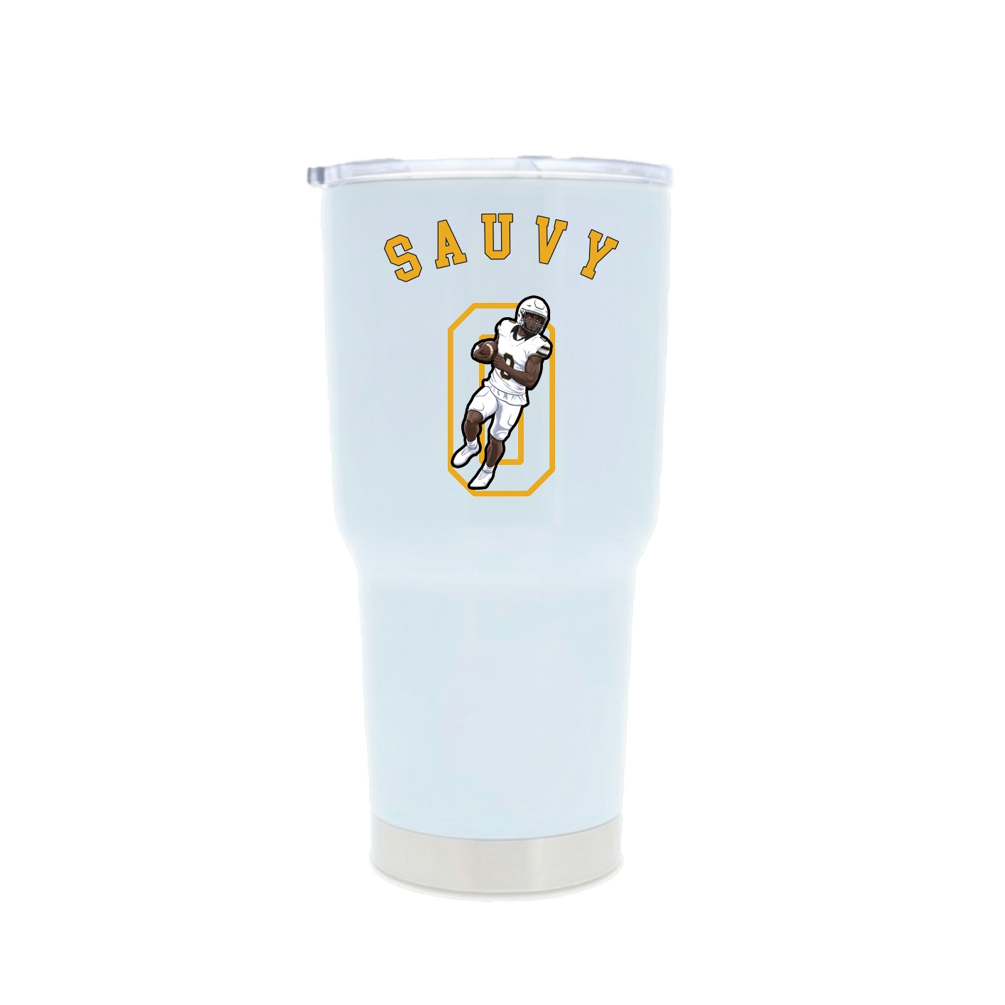30oz Stainless Steel Tumbler — Shirsey Arch in White